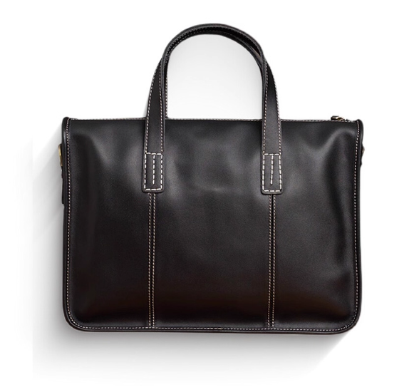 uisraky高端英伦风简约电脑包真皮牛皮休闲商务公文包a4文件男包